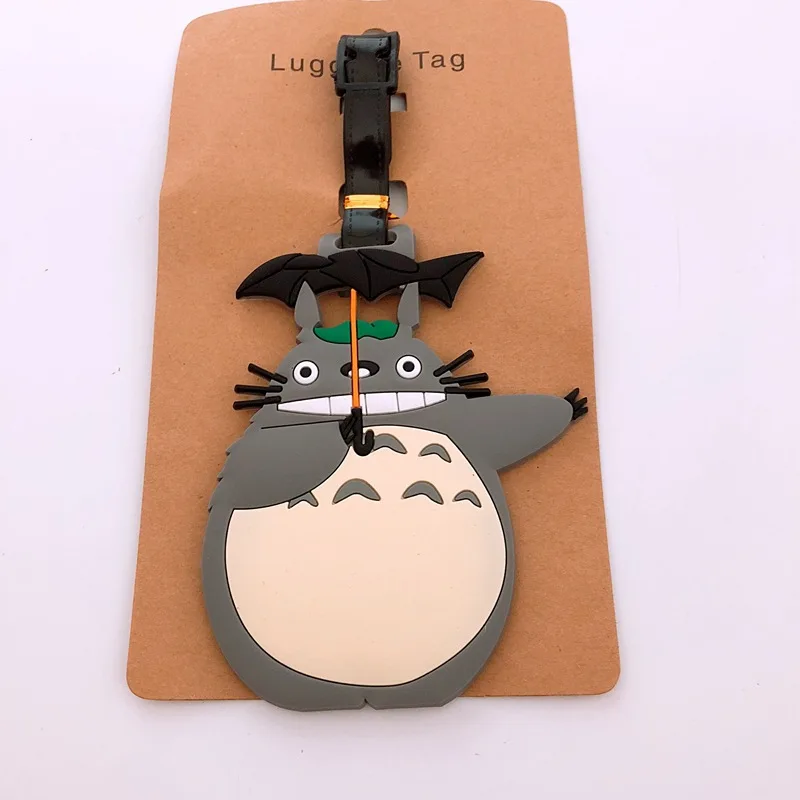 IVYYE 1 шт. Totoro Noface человек Аниме багажная бирка Аксессуары Чемодан ID портативный держатель тегов багажные этикетки для путешествий Новинка