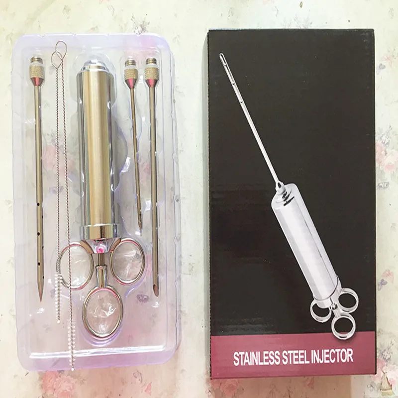 Инжектор приправы маринада YIBO для гриля инжекторы мяса индейки кулинарный шприц