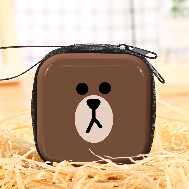 Аниме мультфильм Тоторо мини наушники сумка портативный u-диск TF карта USB кабель Органайзер портмоне - Цвет: see chart