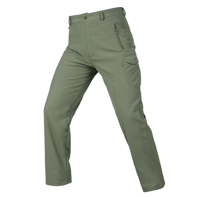 Green pants Камуфляжная ветровка зимняя водонепроницаемая флисовая мягкая оболочка мужской комплект теплые толстовки военная куртка армейские тактические штаны Одежда - Цвет: Green pants