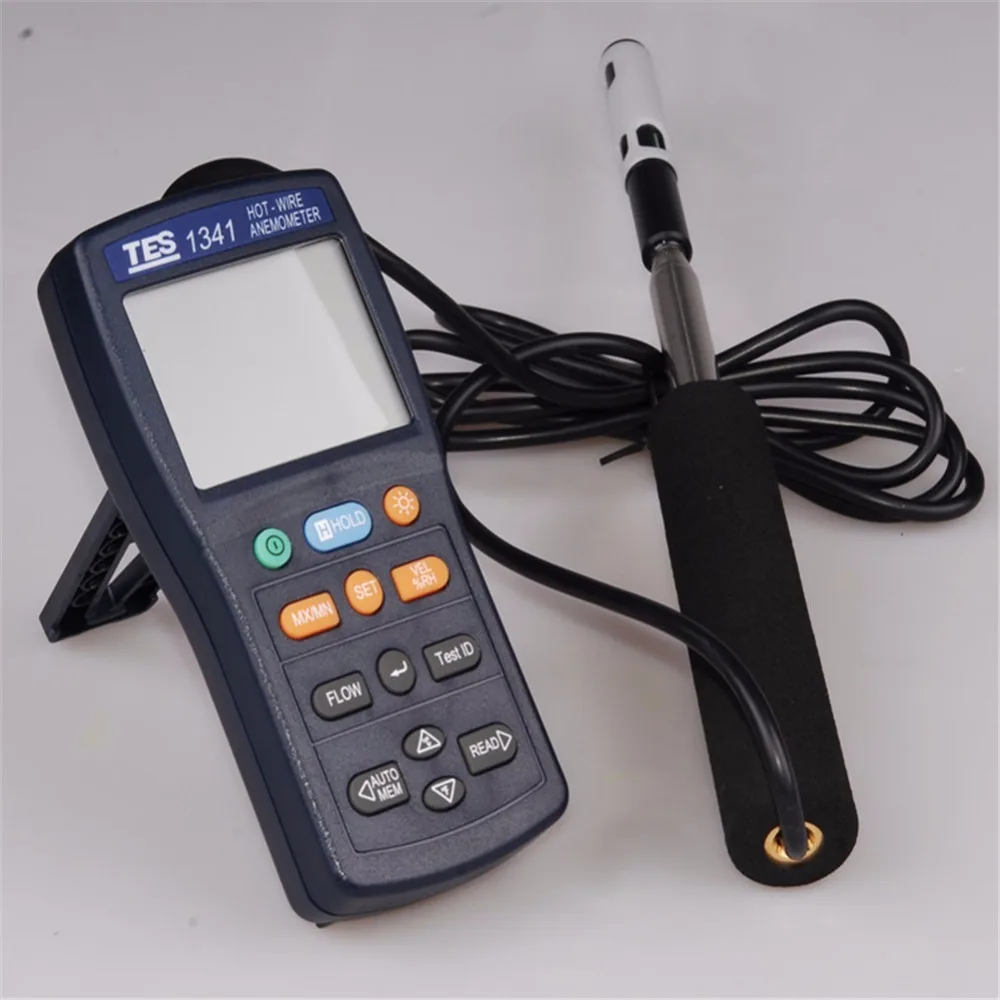 TES-1341 горячий провод термоанемометр HVAC воздушный поток USB-тип | Инструменты