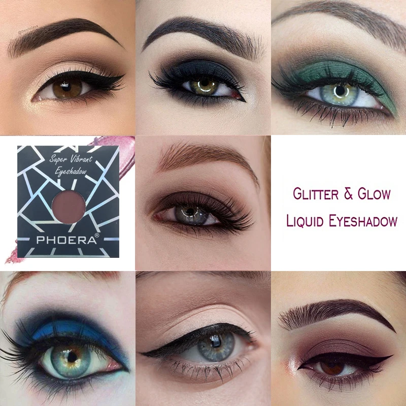 Палитра теней для век PHOERA 1 шт. естественные матовые тени монохромные