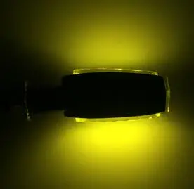 12V LED универсальный тип мотоцикла указатель поворота Супер яркие лампочки желтый
