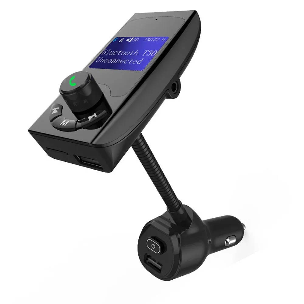 2019 Многофункциональный fm передатчик Bluetooth 4 2 автомобильный mp3 плеер с двойным USB
