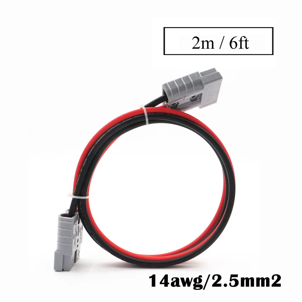6ft 2.5mm2 Провод для подключения аккумулятора 14/12/10awg 0,3 м 1 м 2 м 3 м 5 м 10 м ups power SH50 SMH Plug 50A 600 в Удлинительный кабель Солнечный разъем - Цвет: 6ft 2.5mm2