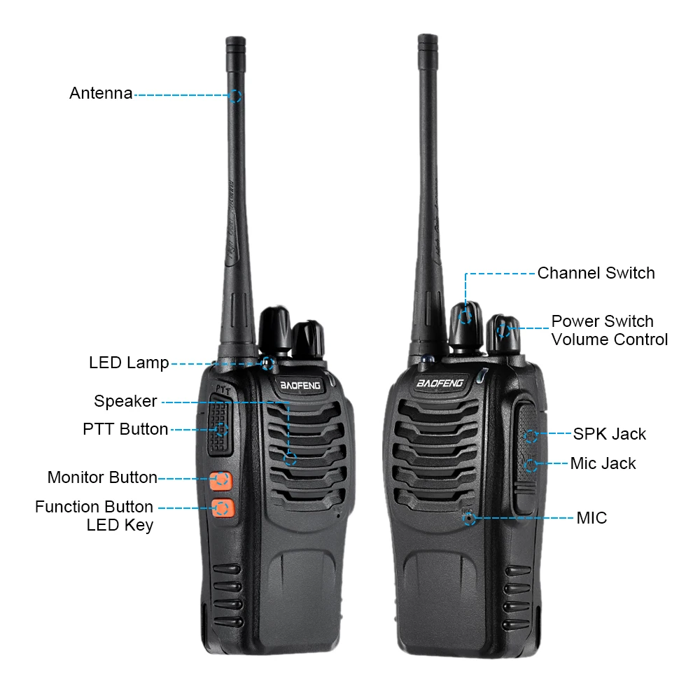 BAOFENG BF-888S портативная рация, радиоприемник Baofeng 888 s, портативная рация, CB радио uhf радио Baofeng 888 hf трансивер