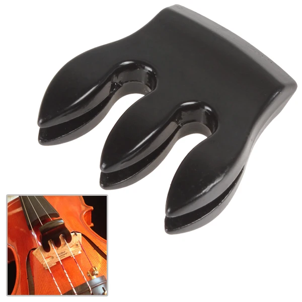 

3 Prong Practical Metal Black Violin Mute
