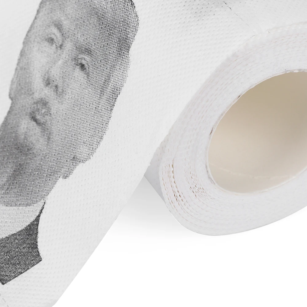 Бумажный рулон туалетной бумаги Дональда Трампа креативный подарок для ванной