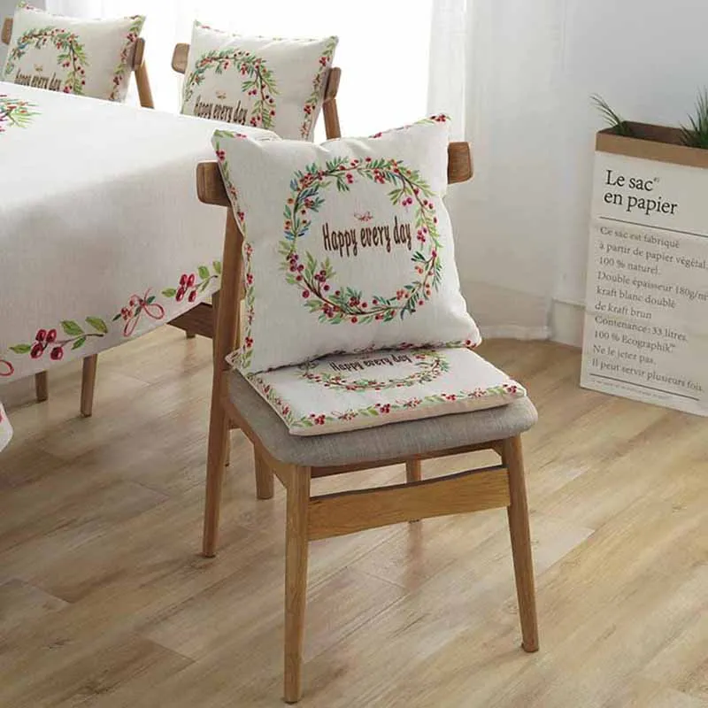 Цветочная скатерть хлопчатобумажная ткань обеденная свежий стиль украшение