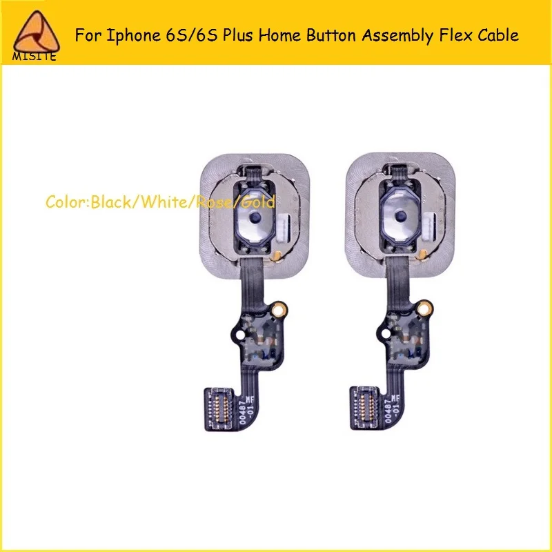 

50Pcs/Lot Wholesale New Home button Flex Cable For iPhone 6S 4.7'' 6S Plus Home Key Cap Button Assembly Flex Parts