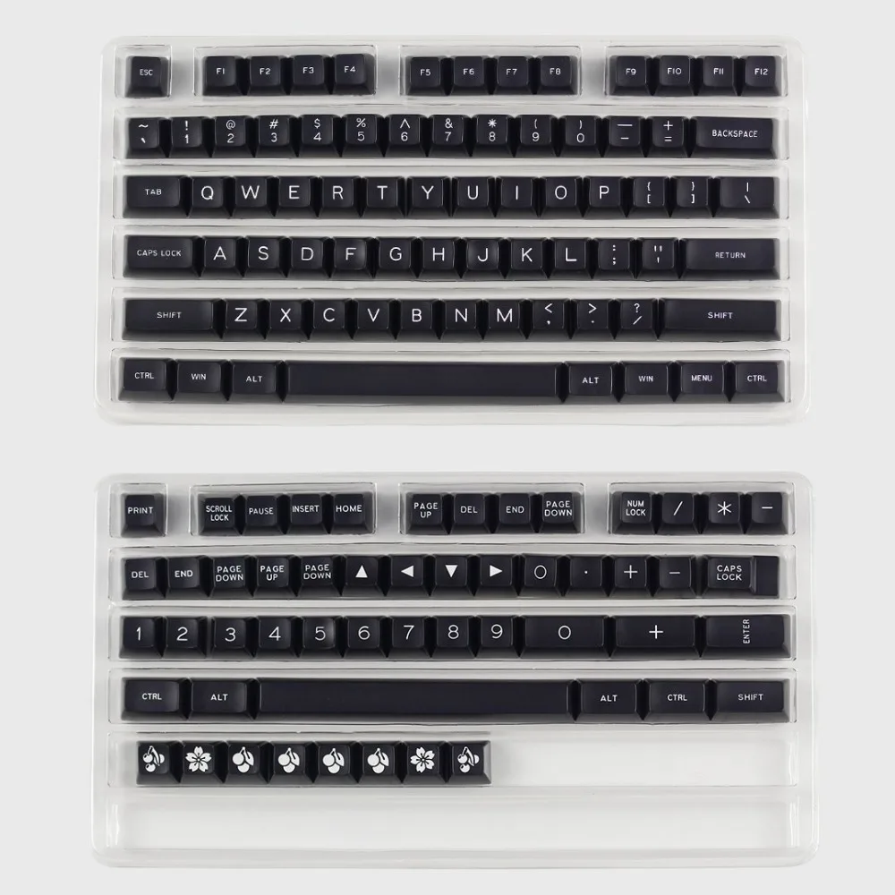 MAXKEY черный SA профиль брелки Doubleshot ABS 127 ключи для cherry mx механическая клавиатура fit