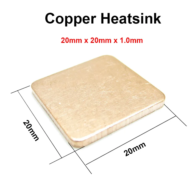 10pcs/lot 20x20x1.0mm DIY Copper Shim Heatsink thermal Pad Cooling for XBOX360 PS2 3 4 BGA CPU VGA Chip RAM IC Cooler Heat sink