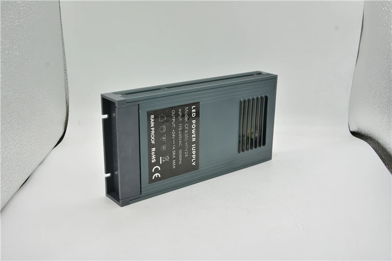 SANPU непромокаемые Питание 24V 350W 15A безвентиляторный тихий постоянного Напряжение DC24V светодиодный драйвер 220-240VAC для 24VDC трансформатор IP63