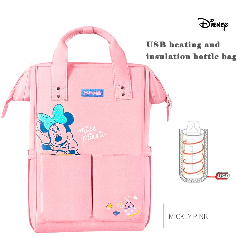 Disney Mummy сумка модные изоляционные сумки большой емкости дорожный рюкзак многофункциональный двойной наплечный рюкзак сумка для детской бутылочки