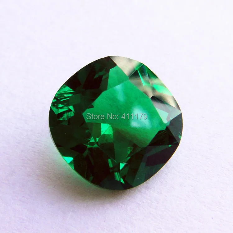 Квадратные граненые бусины с изумрудом блестящие свободные драгоценные камни diy