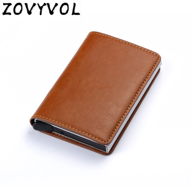 

ZOVYVOL RFID Бумажник ID карты Чехол из алюминия для путешествий кошелек Бизнес кредитной держатель для карт бумажник унисекс металлический Блок...
