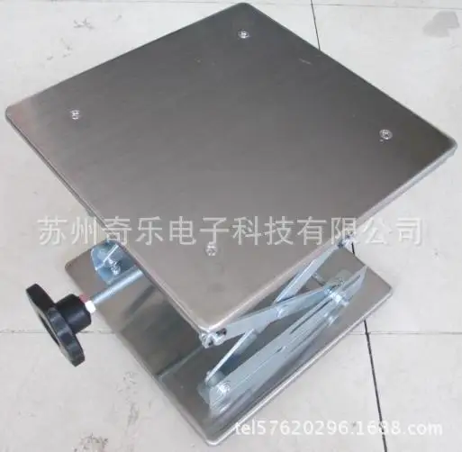 

Laboratory manual stainless steel lifting table