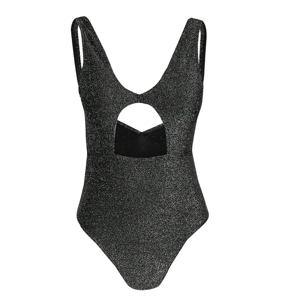 Женский купальник с открытой спиной SAGACE однотонное бикини глубоким v-образным