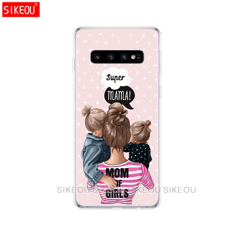 11005 Силиконовый чехол для samsung Galaxy S10 E S9 S8 S7 S6 edge S5 S4 S3 PLUS, чехол для телефона для мамы, дочки, папы - Цвет: 11005