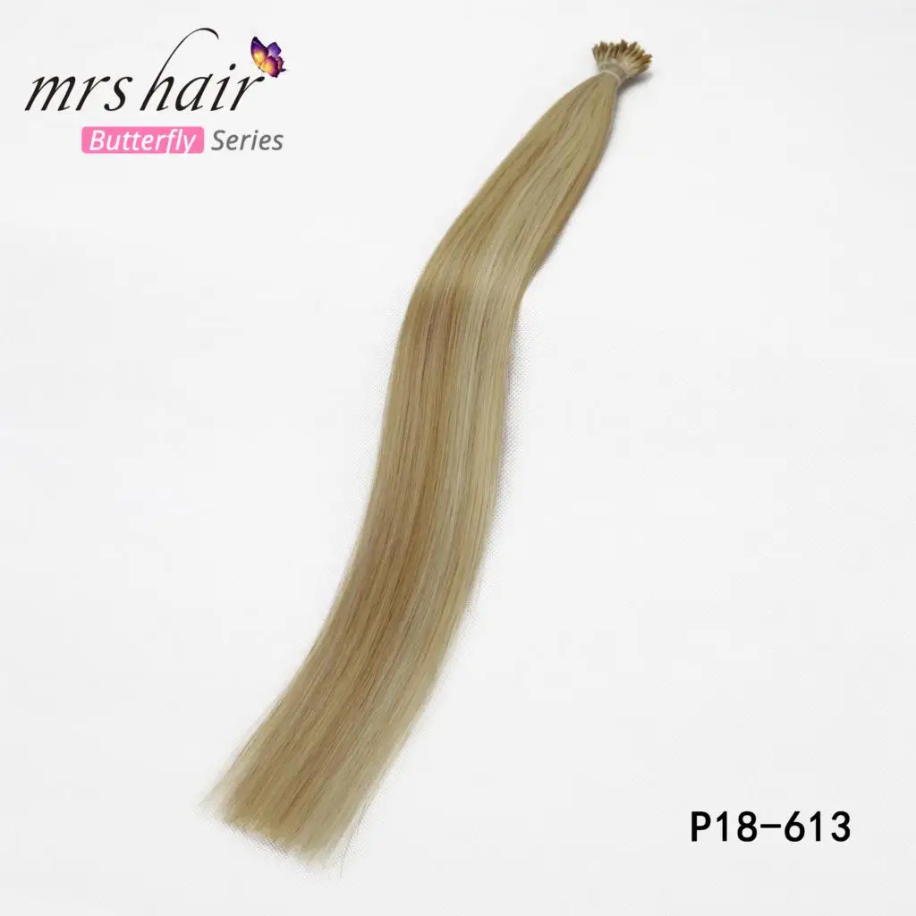 MRSHAIR, 0,5 г/шт., 12 дюймов, предварительно скрепленные волосы для наращивания, машинка для наращивания, Remy, прямые человеческие волосы на капсулах, настоящие волосы, 50 шт - Цвет: P18-613
