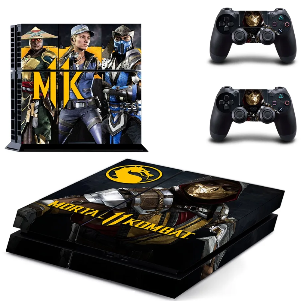 Mortal Kombat 11 PS4 кожи Стикеры наклейка для Sony Игровые приставки 4 консоли и 2