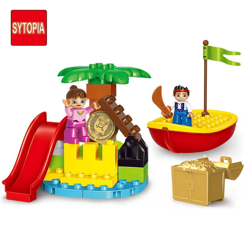Мини пиратское сокровище Sytopia безопасные строительные блоки большой размер