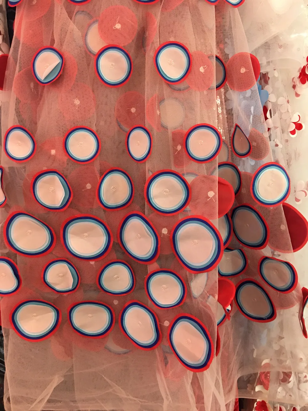 Многоцветная кружевная африканская Свадебная ткань ручной работы 2018