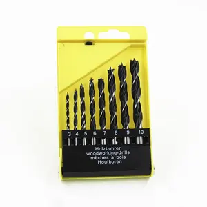 Деревообрабатывающее сверло с тремя наконечниками 4-10 мм, набор пластиковых коробок, 8 шт., деревообрабатывающая пластина, отверстие для открывания отверстий, наконечник для ветки, украшение для дома