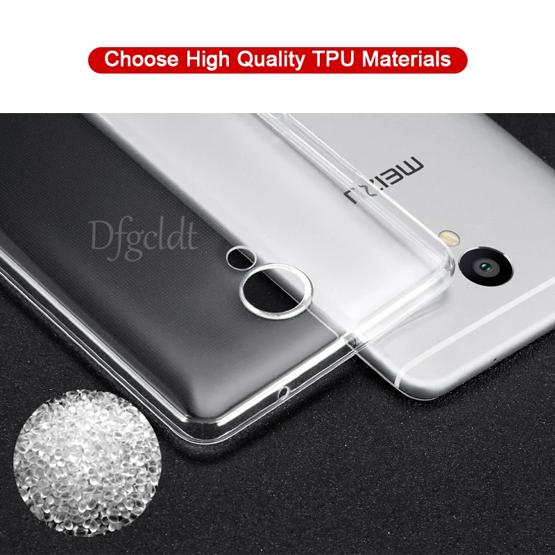 Силиконовый Ультратонкий Мягкий Прозрачный чехол из ТПУ для Meizu U10 U20 MX6 Pro 6 7 M3 M15 M16