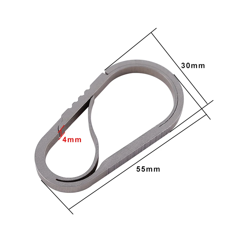 Наружные инструменты карабин из титанового сплава TC4 пружинная защелка зажим для