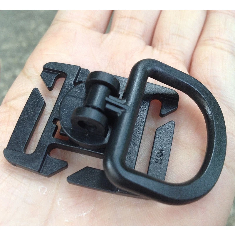 Пряжка D-образная Поворотная для рюкзака аксессуар улицы в стиле милитари 25 мм
