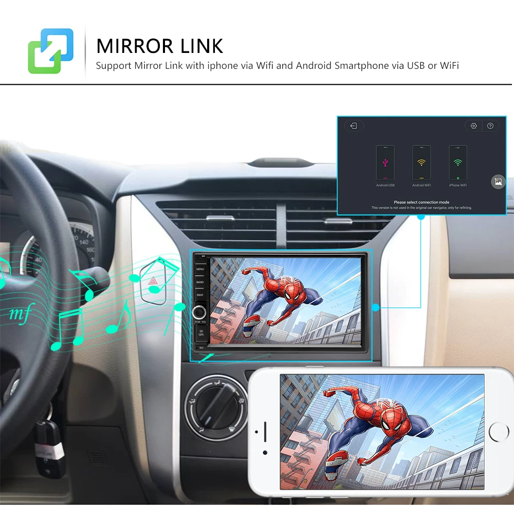 Podofo Android 8 0 2 Din автомобильное радио 7 &quotВосьмиядерный 4G + 32G 2Din Аудио Стерео GPS