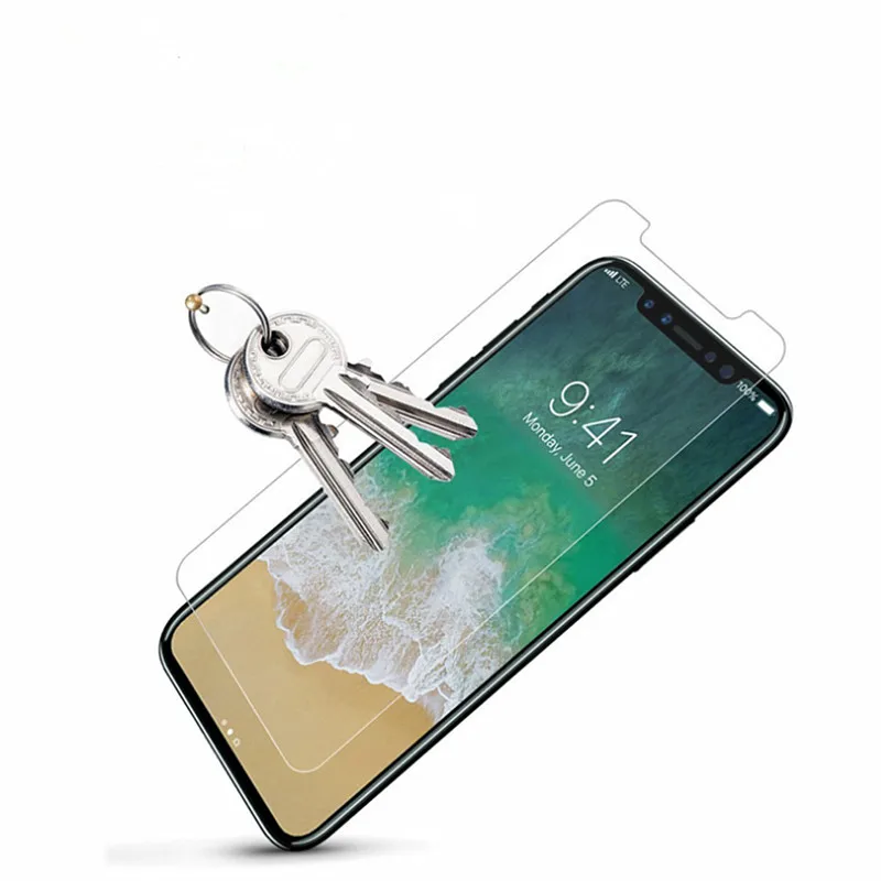 5 шт./10 шт./50 шт./лот 2.5D 9H закаленное стекло для iPhone X защита экрана телефона