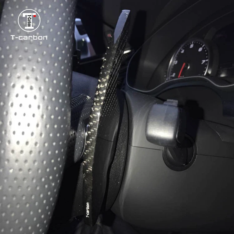 Углеродное волокно руль Переключатели скоростей на руле весло Extenesion для нового Audi A3 A4L A5 A6L A7 A8 S5 S6 S7 S8 Q3 Q5 Q7 TT автомобиля