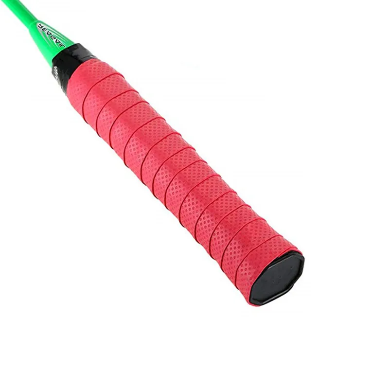 Red 1pcs Противоскользящая Теннисная ракетка сцепление впитывает пот обертывания ленты ручки для бадминтона ракетка Sweatband - Цвет: Red 1pcs