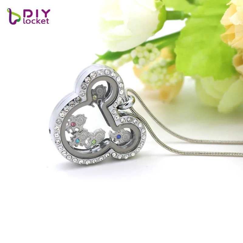 Diylocket 8 мм Плавающие Подвески для девочек подвески с камнями по месяцу рождения