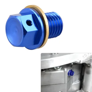 NICECNC болт для слива масла для Yamaha YZ 250X Tricker Serow 250 XT250X WR250RX Kawasaki KLX150S KLX125 D-Tracker 125 KLX110L