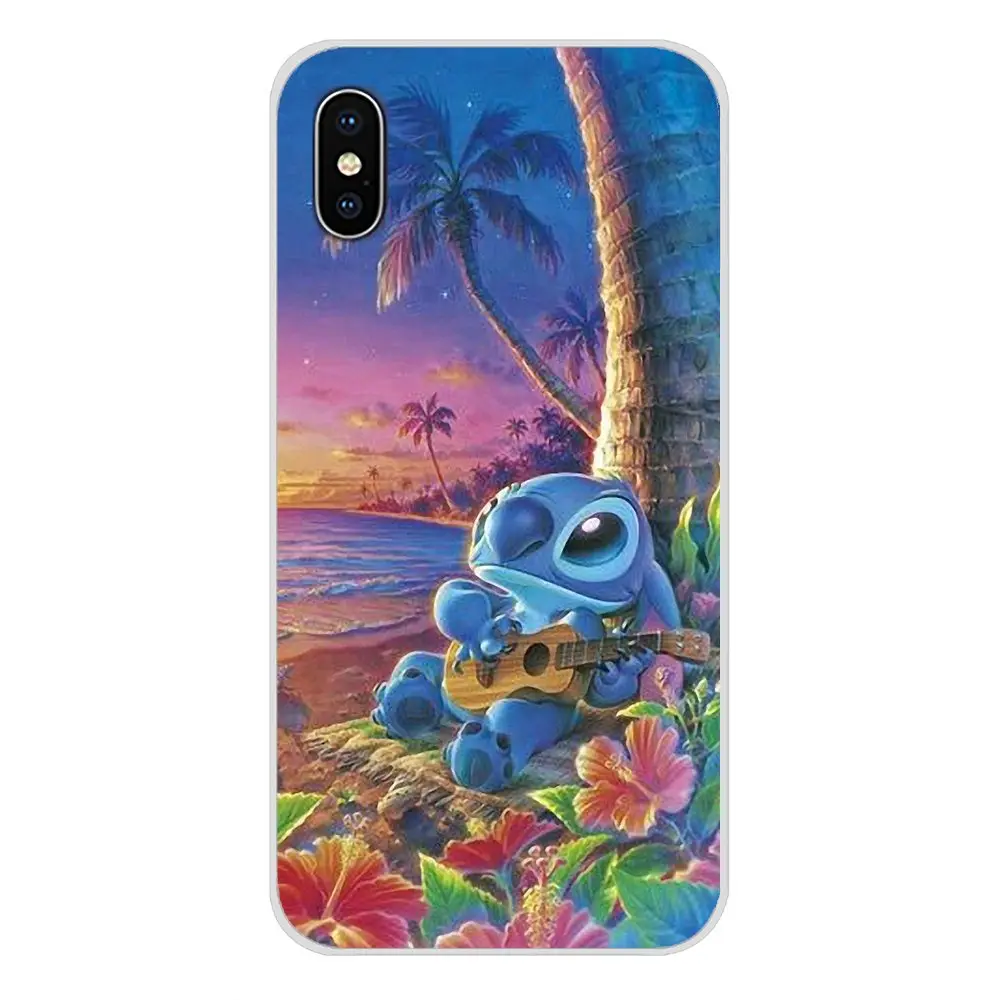 Горячая Лило и стежок Ohana прозрачный мягкий чехол для Samsung Galaxy S3 S4 S5 Mini S6 S7 Edge S8 S9 S10
