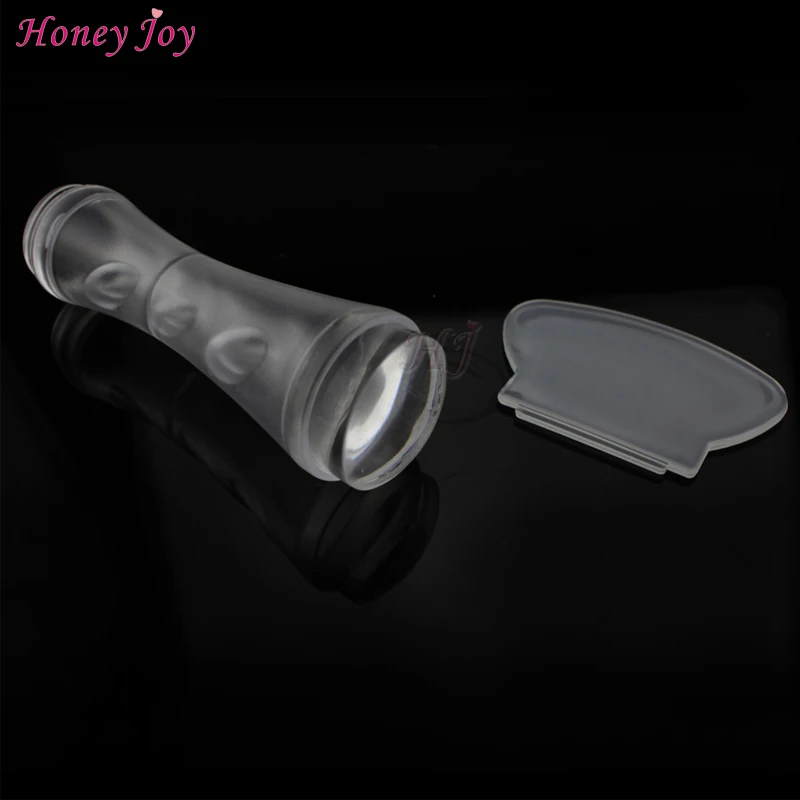 Clear Silicone Double Side Nail Stamper Scraper Set Art Image Print Stamp Stamping DIY Polish Design Manicure Tools | Красота и