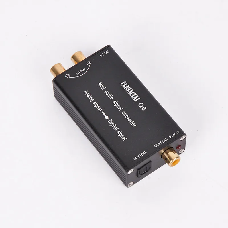 MINI Audio converter decoder L/R stereo analog signal to digital fiber coaxial output | Home Theater Amplifiers