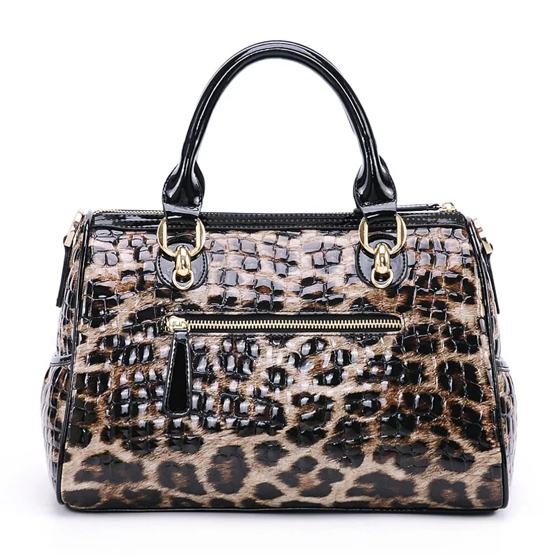 сумки женские натуральная кожа сумка женская леопард кожаные коровая сумочку |