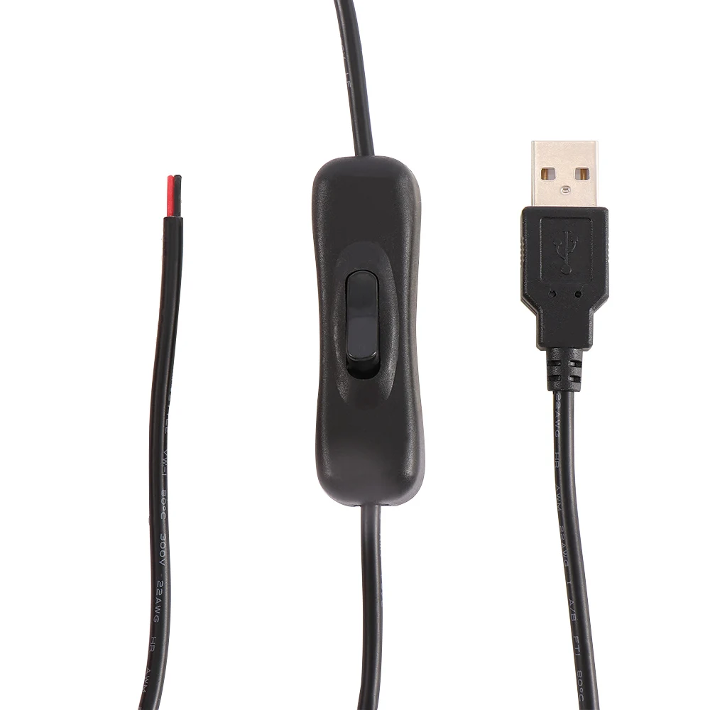 Горячий 5 в USB кабель удлинитель 2 0 штекер 2Pin провода для зарядки питания шнур DIY 1 м