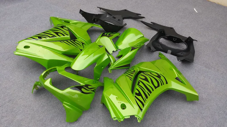 Комплект обтекателей на заказ для KAWASAKI Ninja ZX250R 08 09 10 11 12 ZX 250R EX250 2008 2012 ABS зеленый