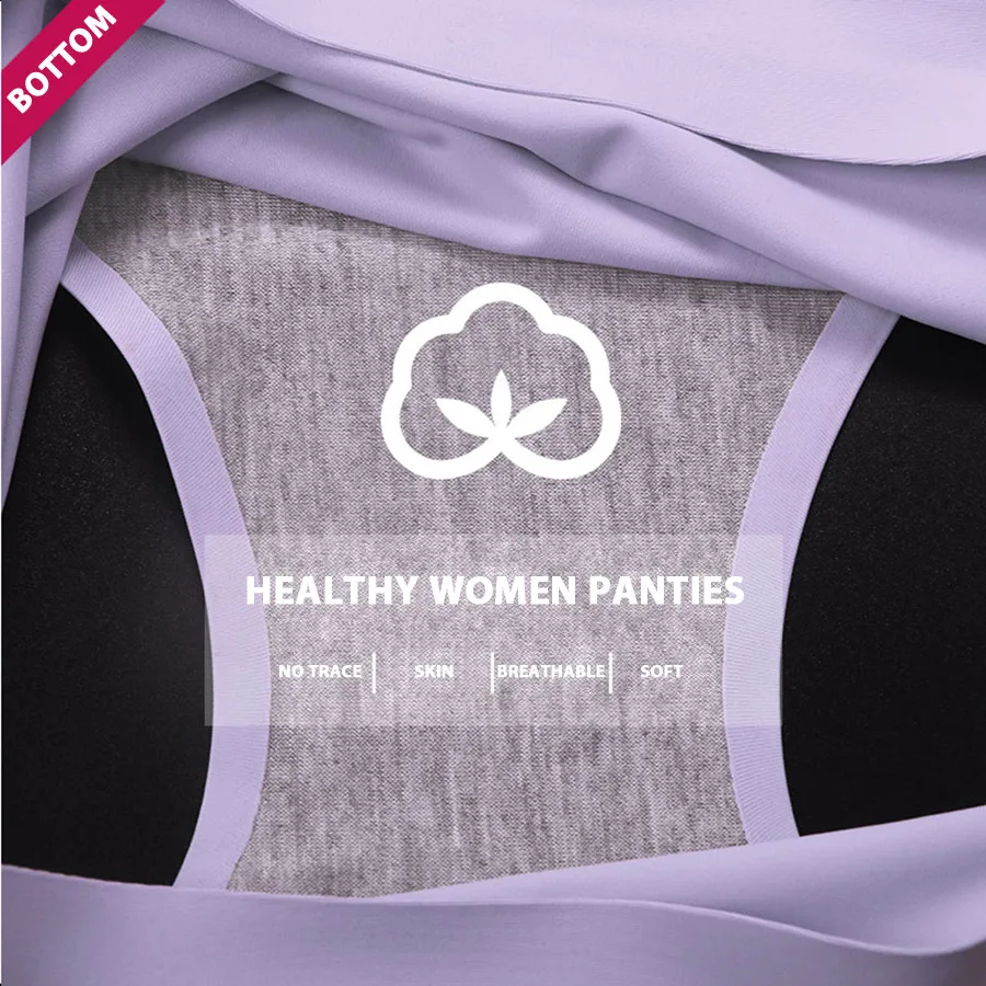 Lynmiss Plus Size Underwear Women's Panties For Women Push Up Sexy Lingerie Cotton Briefs Seamless Female | Женская одежда