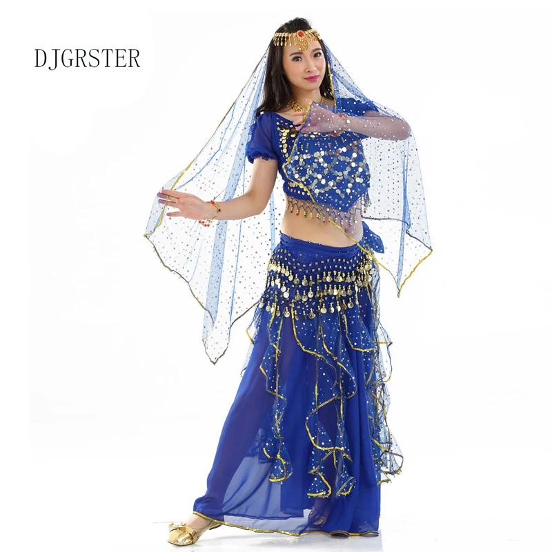DJGRSTER восточные Танцевальный костюм s danza del vientre набор костюма для танца живота