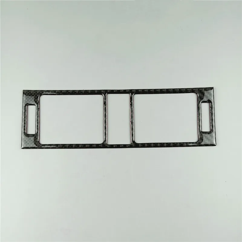 1 piece Центральная консоль кондиционера на выходе Крышка для Mercedes Benz C class W204 C200 C260 C300 C180 2007-2010 углеродное волокно - Название цвета: 1 piece