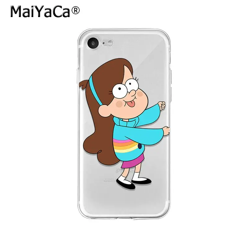 MaiYaCa Гравити Фолз Мэйбл Диппер Waddles Свинья мягкий чехол для телефона из ТПУ для iPhone X XS MAX 6 6s 7 7plus 8 8Plus 5 5S SE XR
