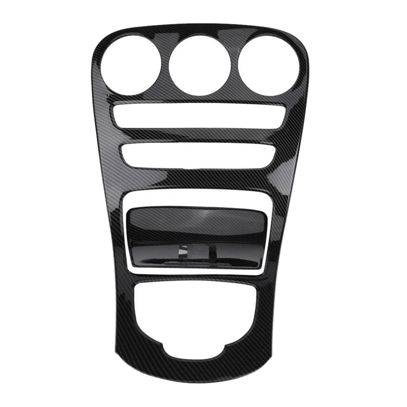 Abs Center Console Panel Decoration Cover Trim 2Pcs For Mercedes Benz C Class W205/Glc X253 Carbon Fiber Color | Автомобили и