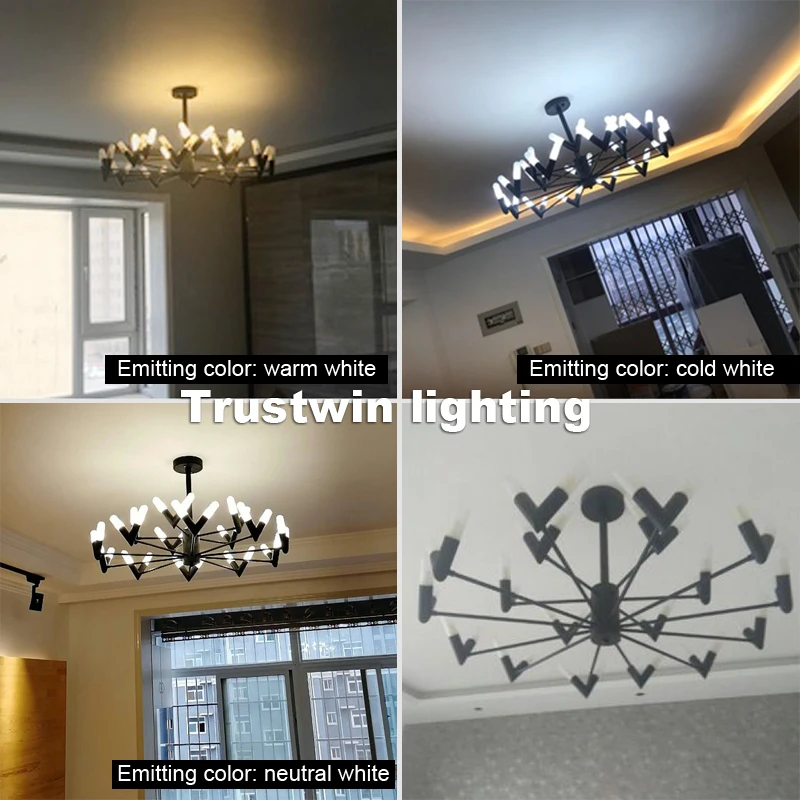 Роскошный вращающийся современный светодиодный светильник с v-образным вырезом