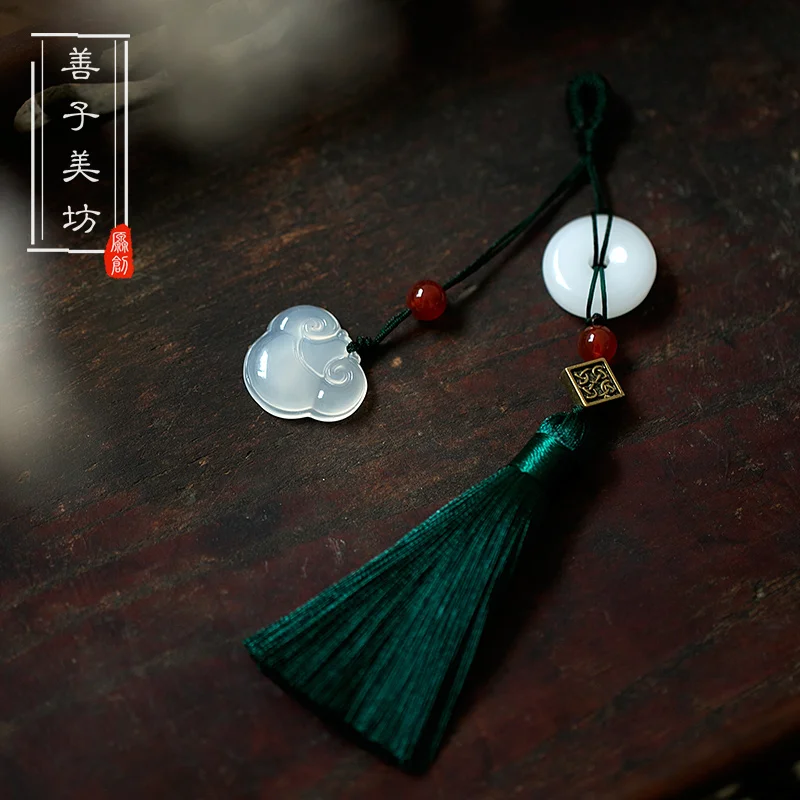 Китайский стиль ручной работы винтажная кисточка перегородчатая жемчужная